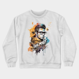 Graffiti Ink Tagging Splatter Watercolor for Artist Crewneck Sweatshirt